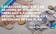 Canadians Offer Mixed Reviews of Minister Freeland’s Economic Update, Noting Some Key Omissions in the Plan