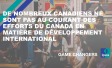 De nombreux Canadiens ne sont pas au courant des efforts du Canada en matière de développement international