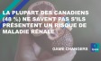 La plupart des Canadiens (48 %) ne savent pas s’ils présentent un risque de maladie rénale