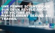 Une femme scientifique sur deux révèle avoir été victime de harcèlement sexuel au travail