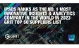Ipsos Ranks as the No. 1 Most Innovative Insights & Analytics Company in the World in 2023 GRIT Top 50 Suppliers List