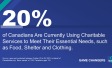 Two in 10 (20%) Canadians Are Currently Using Charitable Services to Meet Their Essential Needs e.g Food, Shelter, Clothing