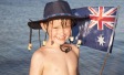 Kid celebrating Australia Day