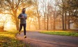 Man jogging in park