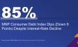 MNP Consumer Debt Index Dips (Down 6 Points) Despite Interest-Rate Decline