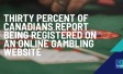 Thirty Percent of Canadians Report Being Registered on an Online Gambling Website