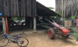 Farming machinery in shed