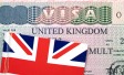 British passport and flag