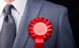 Red rosette