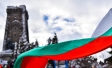 Shipka Monument and Bulgarian flag