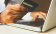 Laptop and credit card