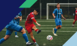 image of man kicking a soccer ball