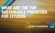 What are the top sustainable priorities for citizens 