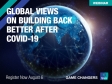 [WEBINAR] Global Views on Building Back Better After COVID-19 