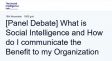 How do I communicate the benefits of Social Intelligence