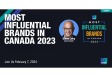 Most Influential Brands in Canada 2023