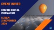 Driving Digital Innovation Invite Cover Banner