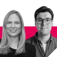 DIe Referent:innen Heidi Neubert und Tim Weber von Ipsos