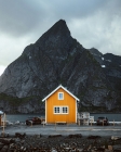 House and mountain