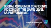 Global consumer confidence indexing at the same level as pre-pandemic