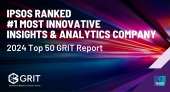 Ipsos named as the world’s No. 1 Most Innovative Insights & Analytics Company in 2024 GRIT