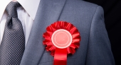 Red rosette