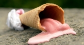 Melted ice cream cone