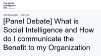 How do I communicate the benefits of Social Intelligence