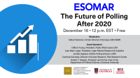 ESOMAR: The Future of Polling After 2020
