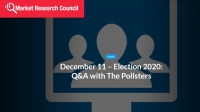 Market Research Council: Election Q+A