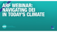 ARF Webinar: Navigating DEI in Today's Climate