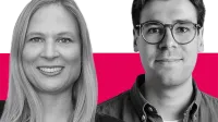 DIe Referent:innen Heidi Neubert und Tim Weber von Ipsos