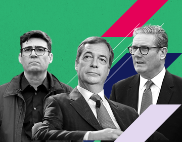 Andy Burnham, Nigel Farage, Keir Starmer