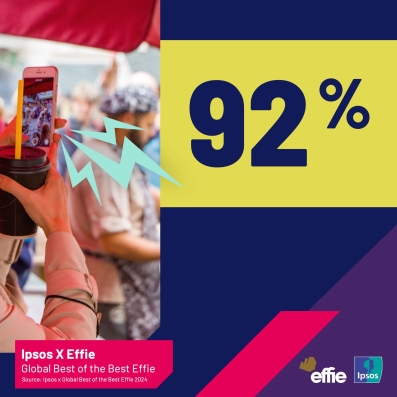 Ipsos x Effie - 92% diagram