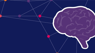 Misfits illustration of a brain linked to a network of dots