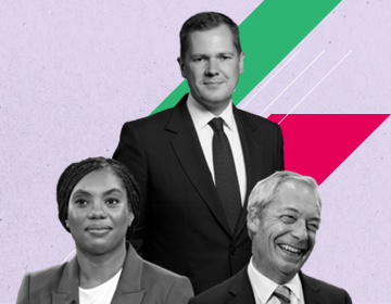 Jenrick Badenoch and Farage's images