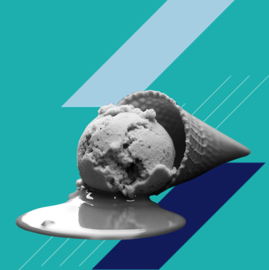 Melted ice cream
