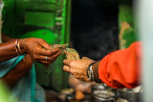 Giving money to buy