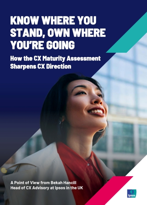Report cover featuring a smiling woman in a business district