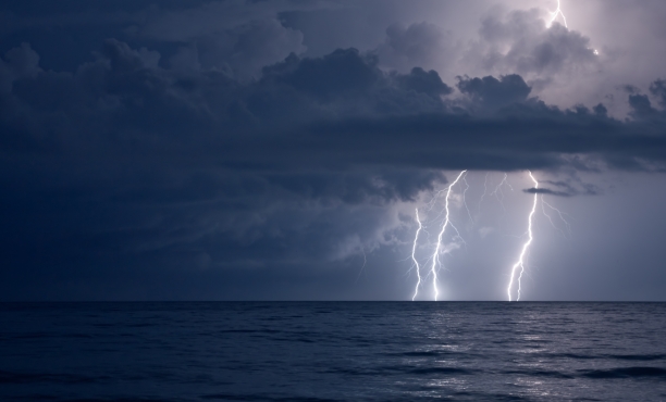 Thunder and lightning storm