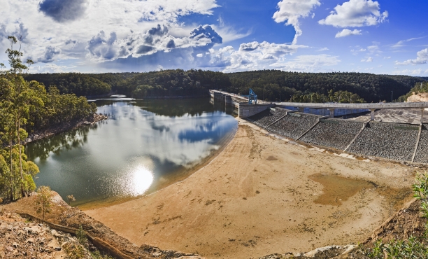 Warragamba hydro electric dam on Nepean river in Sydney