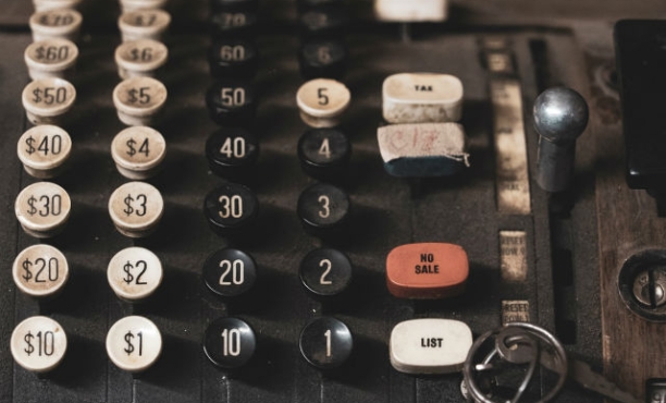Old cash register