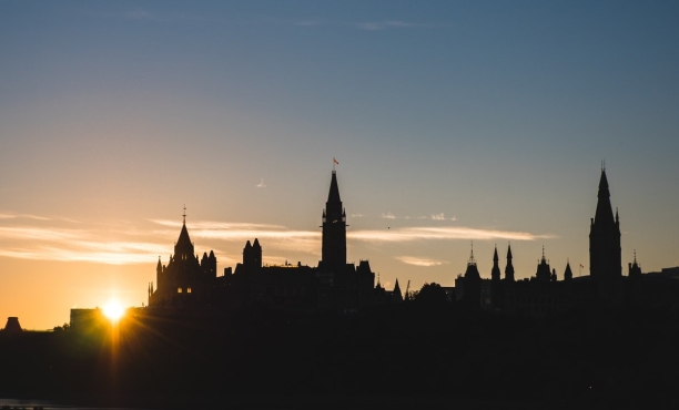 Sunrise over Parliament Hill