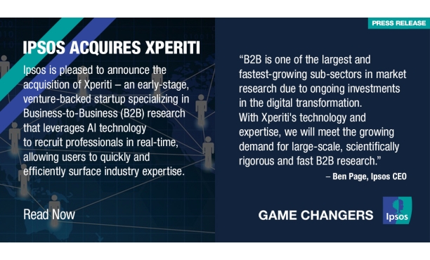 Ipsos Acquires Xperiti To Strengthen its B2B Research Capabilities