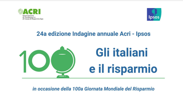 Giornata Mondiale del Risparmio 2024, indagine Acri-Ipsos: evoluzione della cultura del risparmio
