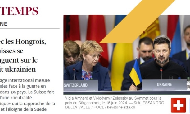 Erstaunliche 78% der Schweizerinnen und Schweizer sind der Meinung, dass sich ihr Land nicht militärisch in den Ukraine-Krieg einmischen sollte