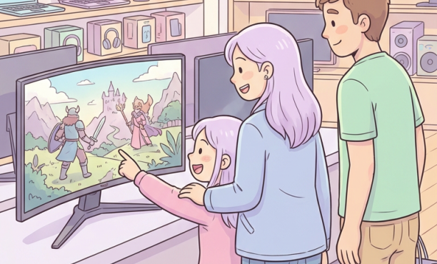 Deti s rodicema nakupuji