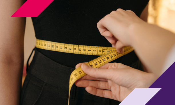 Image of a body being measured with a tape measure
