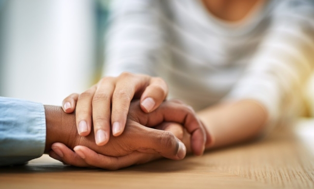 Holding hands