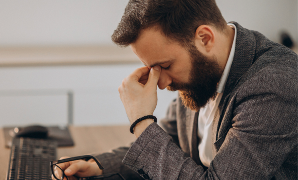 imagem de pessoa preocupada